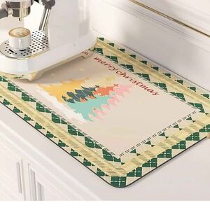 Holiday coffee mat, 24" × 16"